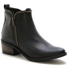 Bota Feminina Cano Curto Salto Baixo Grosso Casual