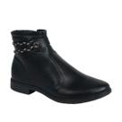 Bota Feminina Cano Curto Salto Baixo Mississipi J0801 - Preto - 36