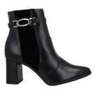 Bota Feminina Cano Curto Salto Bloco Corrente Mississipi J0351 - Preto - 35 Bota Feminina Cano Curto Salto Bloco Corrente Mississipi J0351 - Preto - 35