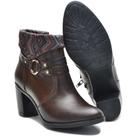 Bota Feminina Cano Curto Salto Grosso 2050/06 Brown/Étnico Bota Feminina Cano Curto Salto Grosso 2050/06 Brown/Étnico