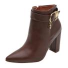 Bota Feminina Cano Curto Salto Grosso Alto Bico Fino Vizzano Bota Feminina Cano Curto Salto Grosso Alto Bico Fino Vizzano