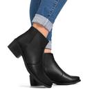 Bota Feminina Cano Curto Salto Grosso Conforto Estilo Básica