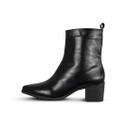 Bota Feminina Cano Curto Salto Grosso Preta- Bia