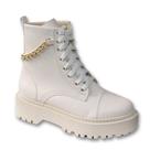 Bota Feminina Cano Curto Salto Tratorado Sarah Calçados 4070 Bota Feminina Cano Curto Salto Tratorado Sarah Calçados 4070