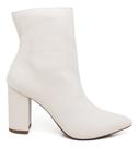 Bota Feminina Cano Curto -zíper- Salto Grosso Médio Confort