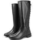 Bota Feminina Cano Longo Montaria Bico Redondo Confortável Elegante Clássica Casual Bota Feminina Cano Longo Montaria Bico Redondo Confortável Elegante Clássica Casual