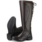 Bota Feminina Cano Longo Zíper Lateral Casual sintetico, country style.