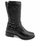 Bota Feminina Cano Médio Chamonix Couro 454528 Preta Bota Feminina Cano Médio Chamonix Couro 454528 Preta