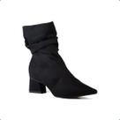 Bota Feminina Cano Medio Salto Bloco Bebece Slouchy T3842054 tamanho:37cor:Pretogenero:Feminino