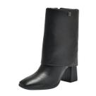 Bota Feminina Cano Médio Salto Bloco Elegante Via Marte