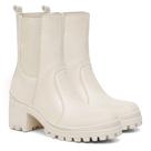 Bota Feminina Cano Médio Salto Tratorado Elástico Casual Bota Feminina Cano Médio Salto Tratorado Elástico Casual