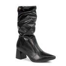 Bota Feminina Cano Médio Slouchy Bico Fino Dakota D2753