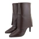 Bota Feminina Capa Cano Curto Zíper Lateral Bota Casual Dia a Dia