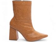 Bota Feminina Caramelo Elegante com Salto Conforto Estilosa