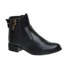 Bota Feminina Casual Cano Curto Coturno com Salto baixo