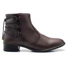 Bota Feminina Casual Cano Curto Salto Baixo Estilo