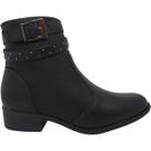 Bota Feminina Casual Dia a Dia Passeio Trabalho Conforto Inverno Salto Baixo Bico Redondo Cano Baixo Modare 7057.233