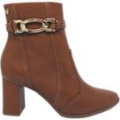 Bota Feminina Casual Dia a Dia Passeio Trabalho Festá Salto Médio Cano Baixo Mississipi J0351 Bota Feminina Casual Dia a Dia Passeio Trabalho Festá Salto Médio Cano Baixo Mississipi J0351