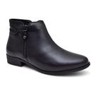 Bota Feminina Casual Maya Preto Couro
