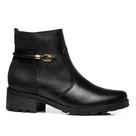 Bota Feminina Casual Pegada Burnished Fivela Preto 281421