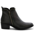 Bota Feminina Casual Zíper Cano Curto Conforto Moda Bota Feminina Casual Zíper Cano Curto Conforto Moda