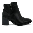 Bota Feminina Comfortflex 2599331 Salto Medio Ziper Casual