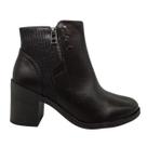 Bota feminina comfortflex 99331 montaria salto bloco 6 cm calce facil