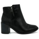 Bota feminina comfortflex 99331 montaria salto bloco 6 cm calce facil