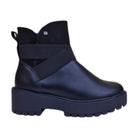 Bota Feminina COMFORTFLEX Tratorada Cano Baixo de Zíper 24-97303