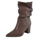 Bota Feminina Confortavel Casual Salto Bloco Alto Via Marte Bota Feminina Confortavel Casual Salto Bloco Alto Via Marte