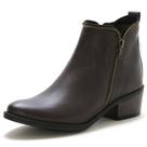 Bota Feminina Coturno Bico Fino Cano Médio Curto Estilosa