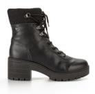Bota Feminina Coturno Mississipi Salto Bloco Tratorado Q8481 Bota Feminina Coturno Mississipi Salto Bloco Tratorado Q8481