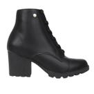 Bota Feminina Coturno Tratorado Cano Curto Via Uno 475001 Bota Feminina Coturno Tratorado Cano Curto Via Uno 475001