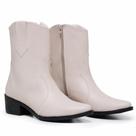Bota Feminina Country Texana Zíper Cano Médio Confortável