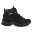 Bota Feminina Couro Aventura Trilha Cano Baixo Confortável Bota Feminina Couro Aventura Trilha Cano Baixo Confortável