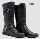 Bota Feminina Couro Confort Cano Alto Mondeo 3232