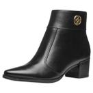 Bota Feminina Couro Confortável Resistente Cano Baixo Pegada