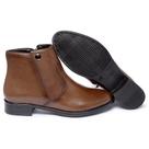 Bota Feminina Couro Lançamento Linha Premium Clássica Cor Marrom