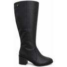 Bota Feminina Cravo e Canela Tumbled Em Couro - Preta