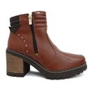 Bota Feminina Dakota Ankle Bot Casual Salto Grosso Tratorado