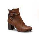 Bota feminina dakota bico fino salto bloco conforto casual
