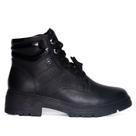 Bota Feminina Dakota Coturno Couro Cano Médio Preto