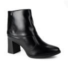 Bota Feminina Dakota D2381 Couro Legítimo Salto Bloco Preta