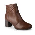 Bota Feminina Dakota D2721 Matelassê Cano Curto Salto Bloco Baixo Elegante Inverno Conforto