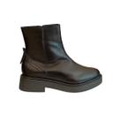 Bota Feminina de Couro Coturno Preto By Cool 103258212