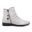 Bota Feminina De Couro Kauany Cano Curto