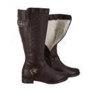 Bota Feminina de Neve 100% forrada Lã Pelo Inverno Montaria Impermeável ML3603