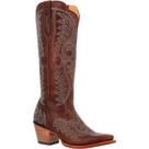 Bota feminina Durango Crush Western Mahogany Leather, tamanho 11