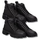 Bota Feminina elegante, kit 2 pares Preto, Sola de borracha.