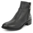Bota Feminina em Couro Cano Curto Preta Arietto
